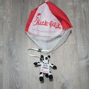Chick Fila Collectible Plush Cow With Parachute (White/Blk) E